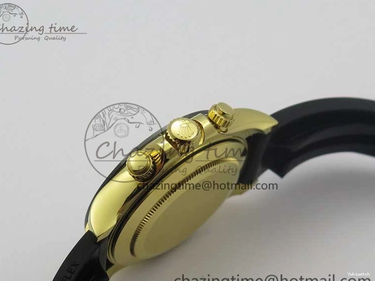 on V3 Strap Extra 1:1 116518 SS Black Strap) YG Dial 904L (Free Case Edition Noob SA4130 White Best Daytona Plated Rubber 1229